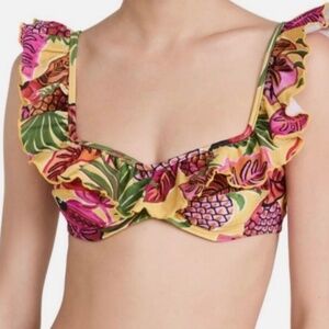 Farm Rio Fruit Dream Bikini Top Size XL